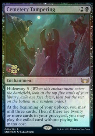 Cemetery Tampering [Streets of New Capenna Prerelease Promos] | Jomio and Rueliete's Cards and Comics