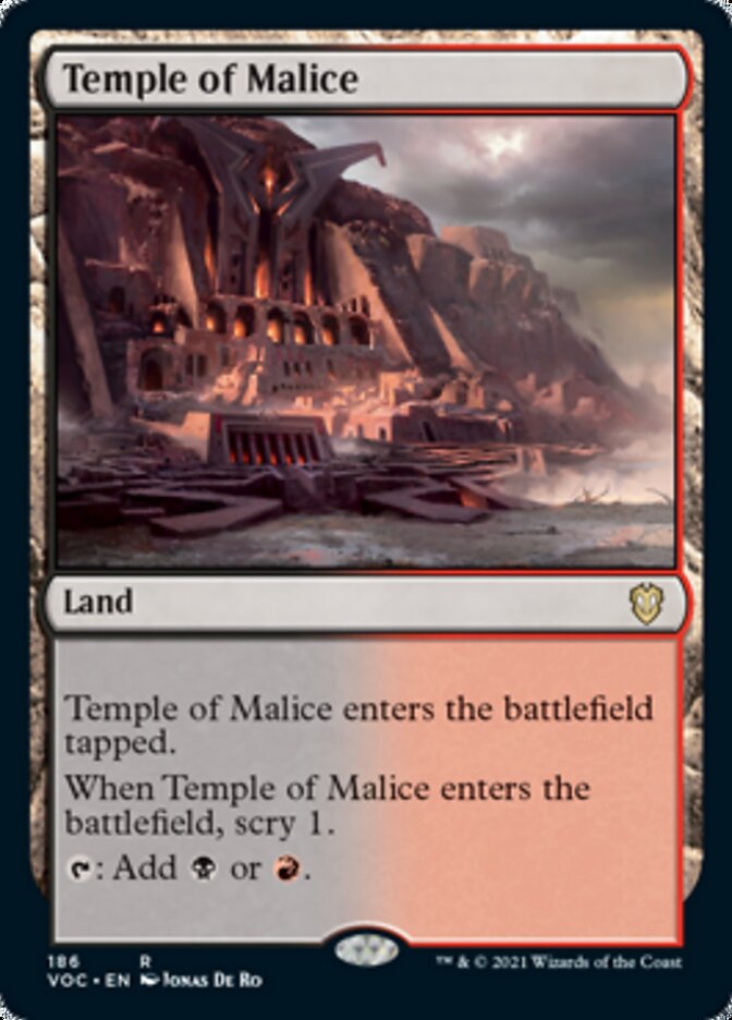 Temple of Malice [Innistrad: Crimson Vow Commander] | Jomio and Rueliete's Cards and Comics