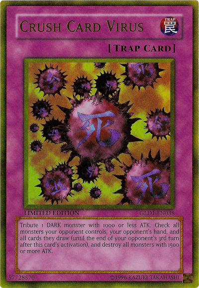 Crush Card Virus [GLD1-EN038] Gold Rare | Jomio and Rueliete's Cards and Comics