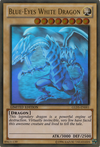 Blue-Eyes White Dragon [GLD5-EN001] Ghost/Gold Rare | Jomio and Rueliete's Cards and Comics