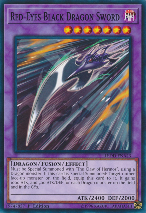 Red-Eyes Black Dragon Sword [LEDD-ENA43] Common | Jomio and Rueliete's Cards and Comics