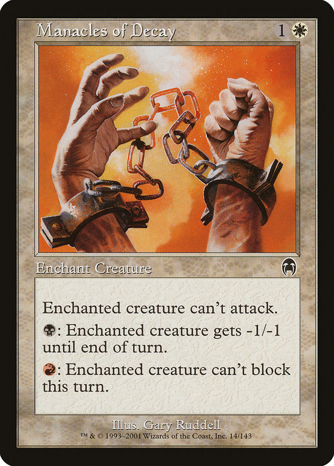 Manacles of Decay [Apocalypse] | Jomio and Rueliete's Cards and Comics