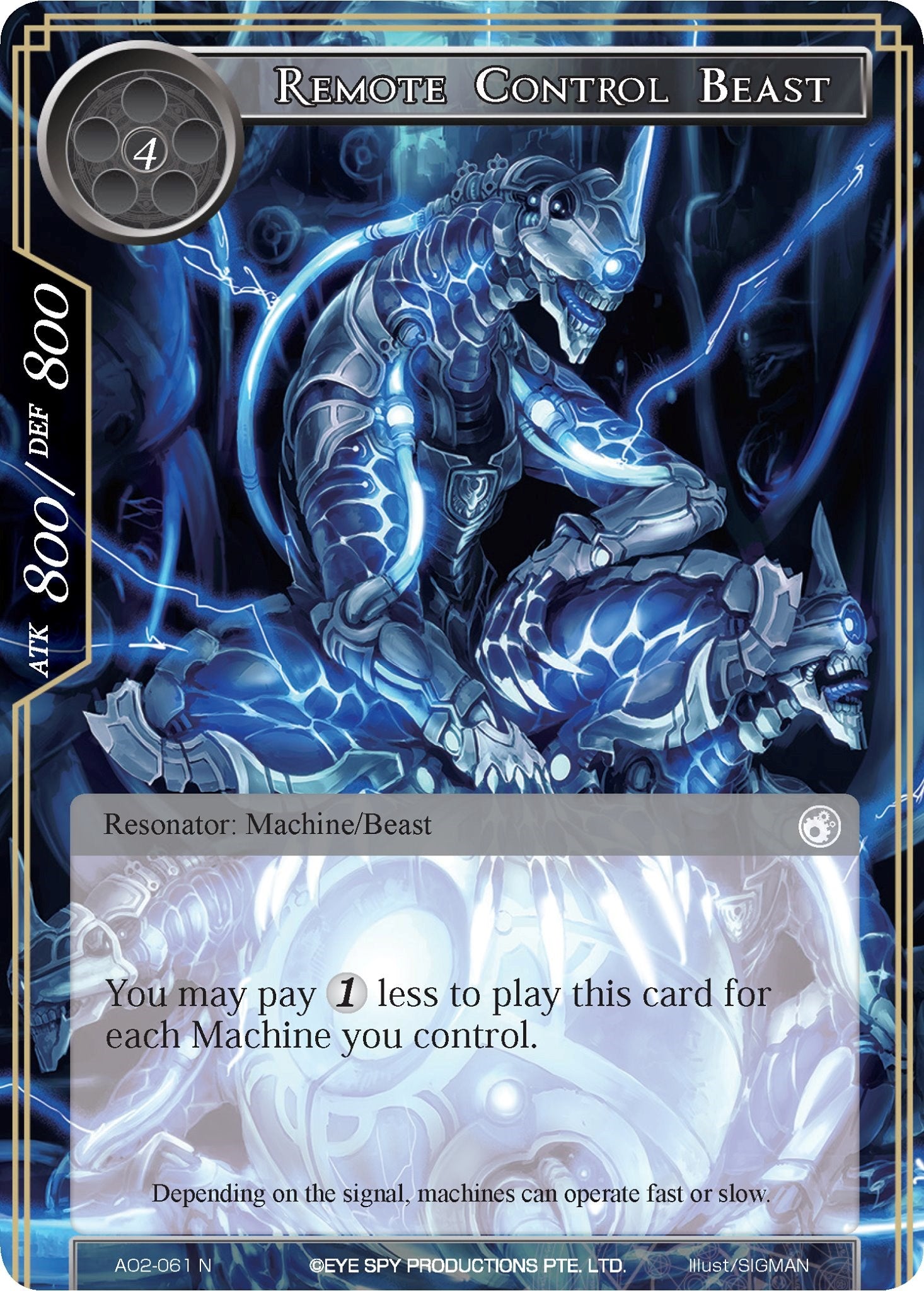Remote Control Beast (AO2-061) [Alice Origin II] | Jomio and Rueliete's Cards and Comics