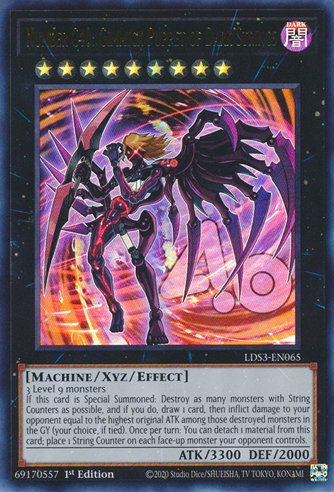 Number C40: Gimmick Puppet of Dark Strings [LDS3-EN065] Ultra Rare | Jomio and Rueliete's Cards and Comics