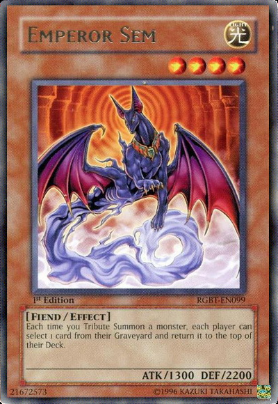 Emperor Sem [RGBT-EN099] Rare | Jomio and Rueliete's Cards and Comics