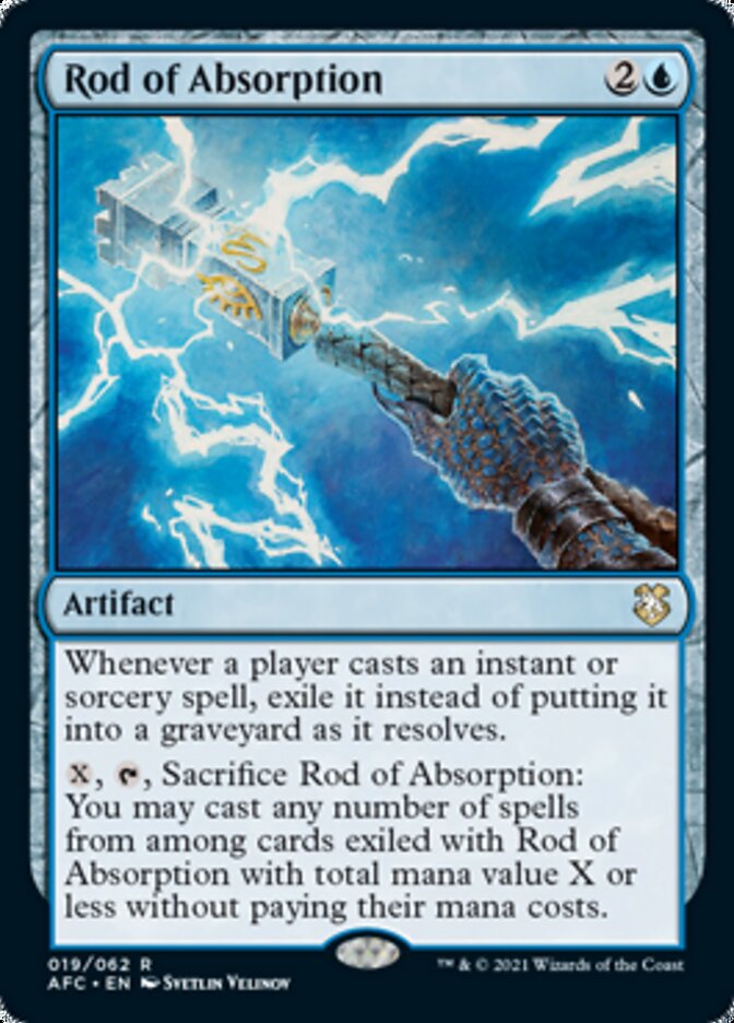 Rod of Absorption [Dungeons & Dragons: Adventures in the Forgotten Realms Commander] | Jomio and Rueliete's Cards and Comics