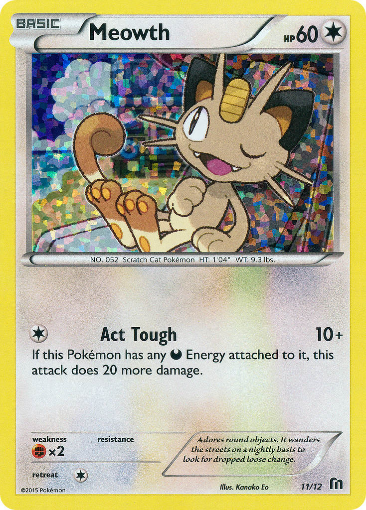 Meowth (11/12) [McDonald's Promos: 2016 Collection] | Jomio and Rueliete's Cards and Comics