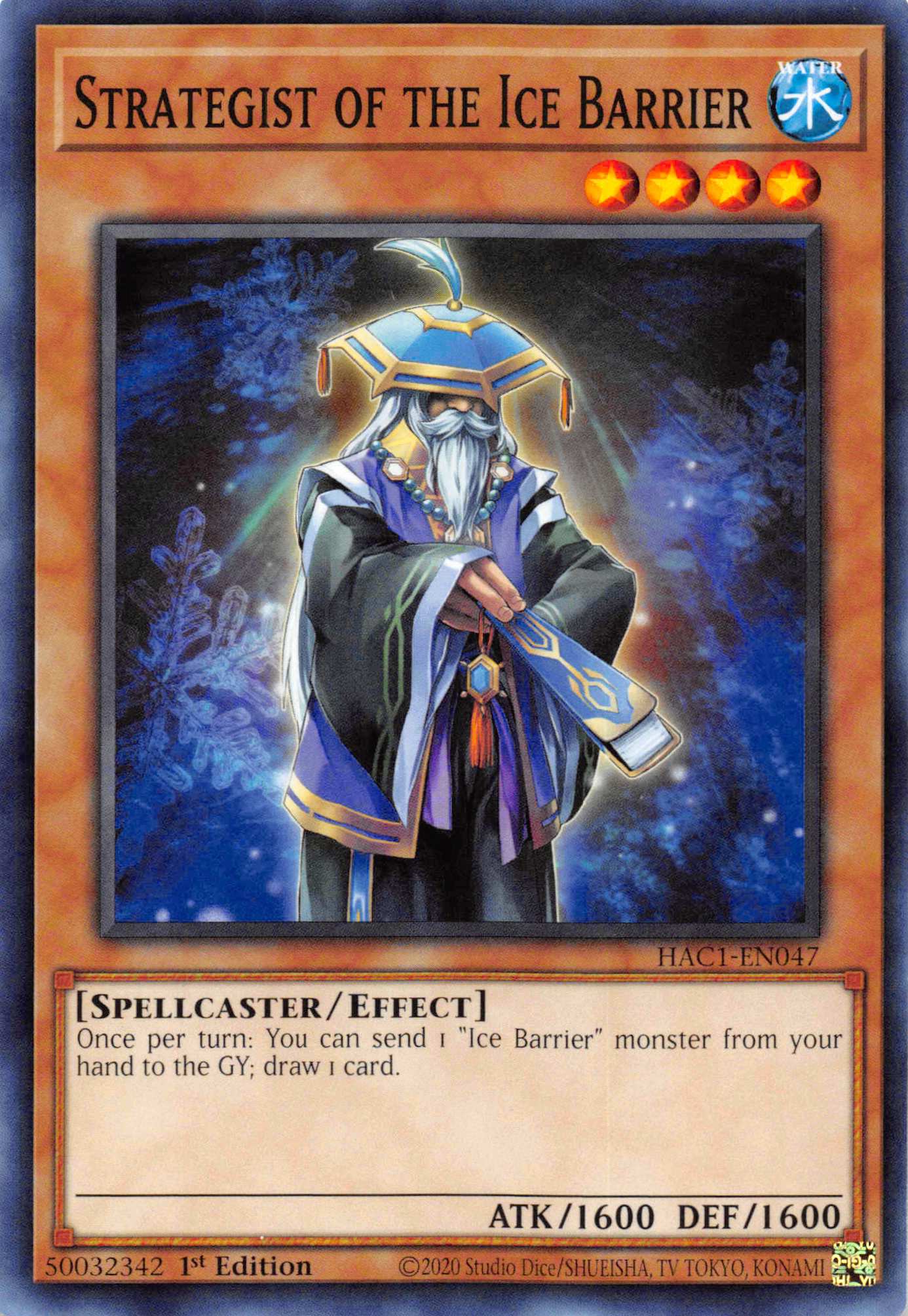 Strategist of the Ice Barrier [HAC1-EN047] Common | Jomio and Rueliete's Cards and Comics