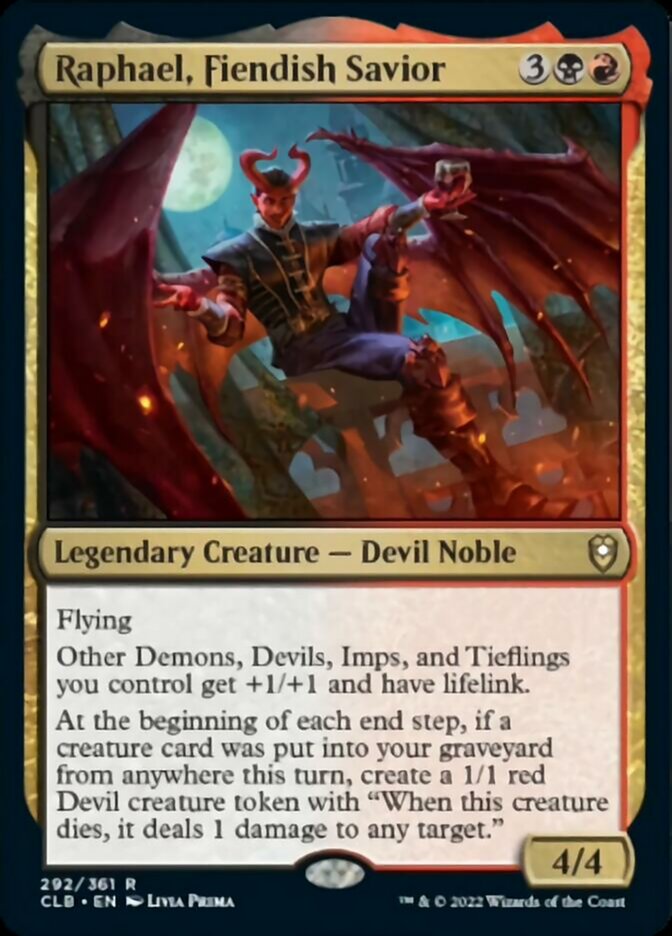 Raphael, Fiendish Savior [Commander Legends: Battle for Baldur's Gate] | Jomio and Rueliete's Cards and Comics