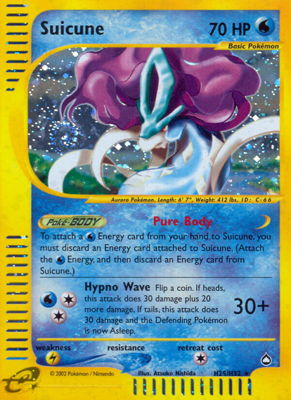 Suicune (H25/H32) [Aquapolis] | Jomio and Rueliete's Cards and Comics