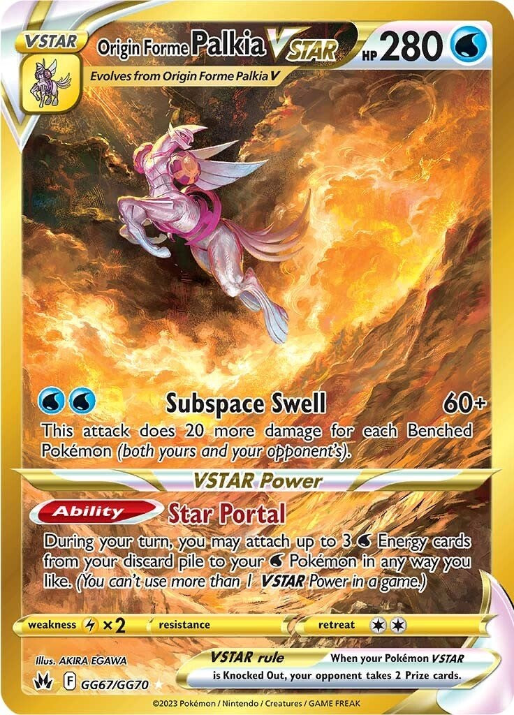 Origin Forme Palkia VSTAR (GG67/GG70) (Secret) [Sword & Shield: Crown Zenith] | Jomio and Rueliete's Cards and Comics
