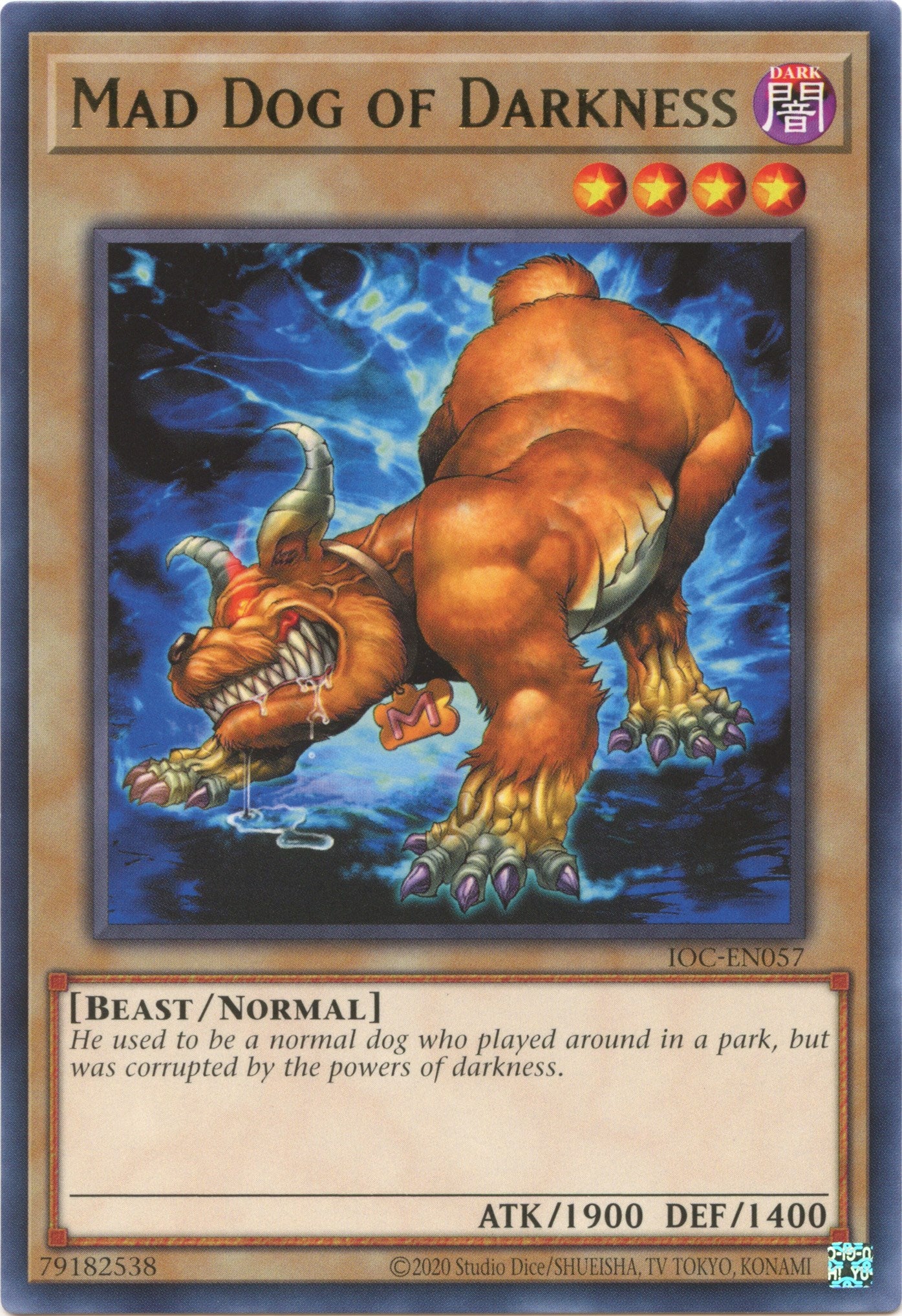 Mad Dog of Darkness (25th Anniversary) [IOC-EN057] Rare | Jomio and Rueliete's Cards and Comics