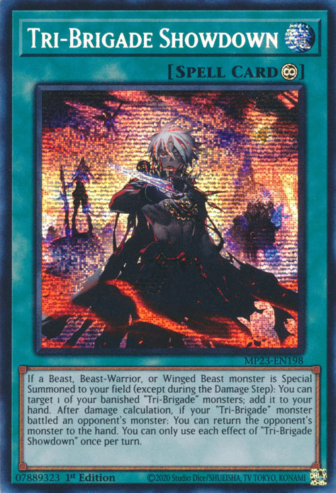 Tri-Brigade Showdown [MP23-EN198] Prismatic Secret Rare | Jomio and Rueliete's Cards and Comics