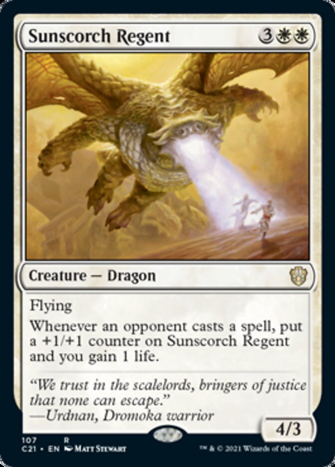Sunscorch Regent [Commander 2021] | Jomio and Rueliete's Cards and Comics