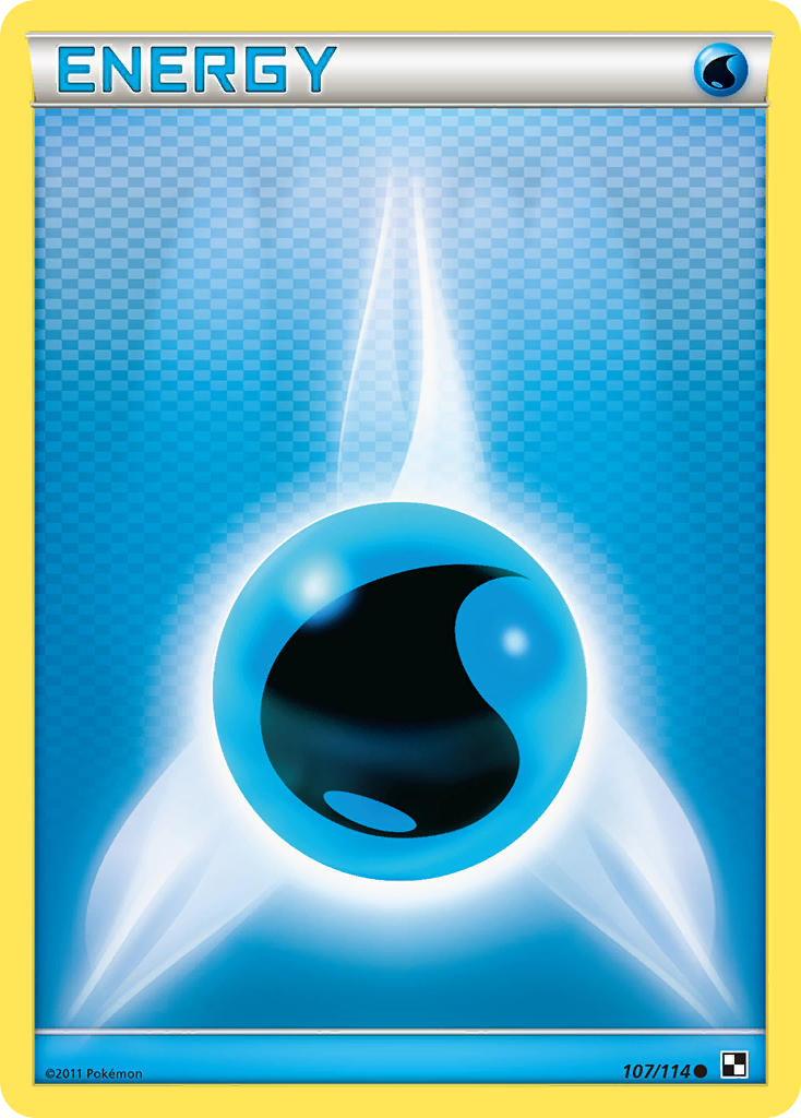 Water Energy (107/114) [Black & White: Base Set] | Jomio and Rueliete's Cards and Comics