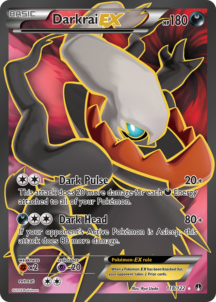 Darkrai EX (118/122) [XY: BREAKpoint] | Jomio and Rueliete's Cards and Comics