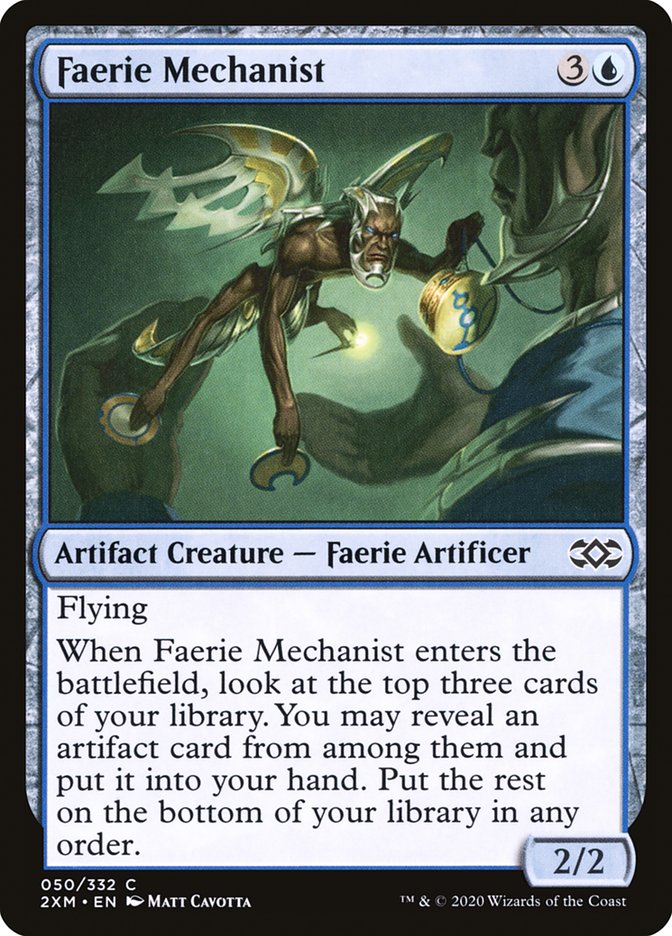 Faerie Mechanist [Double Masters] | Jomio and Rueliete's Cards and Comics