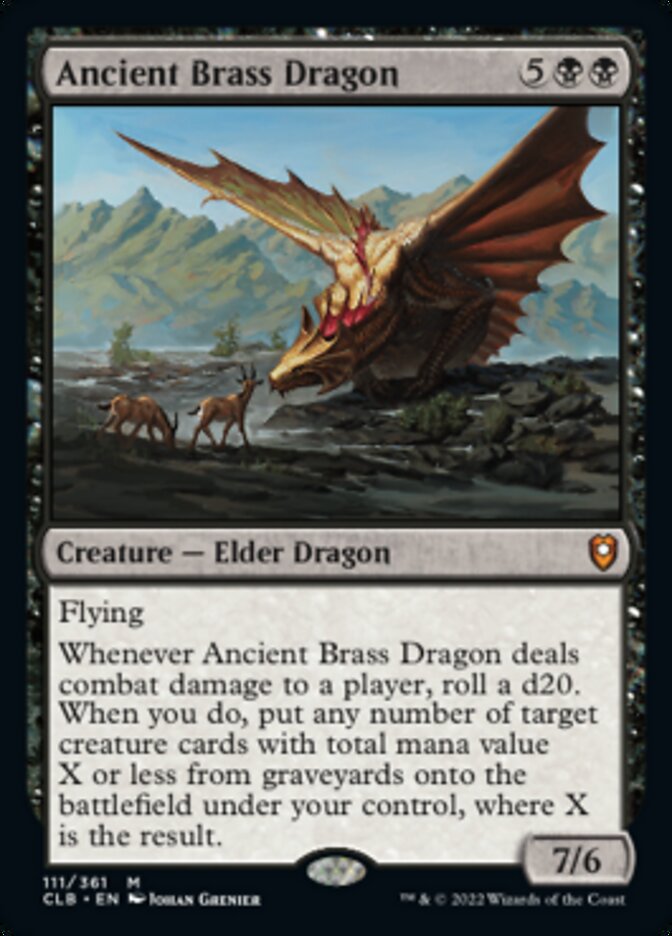 Ancient Brass Dragon [Commander Legends: Battle for Baldur's Gate] | Jomio and Rueliete's Cards and Comics