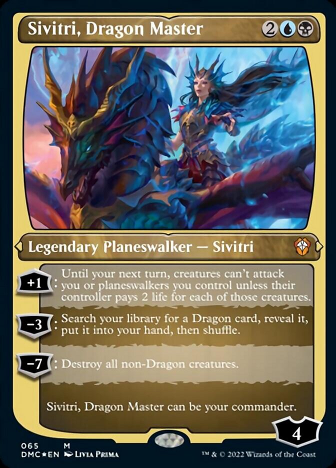 Sivitri, Dragon Master (Foil Etched) [Dominaria United Commander] | Jomio and Rueliete's Cards and Comics