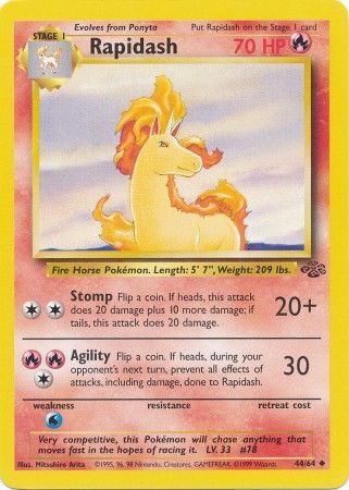 Rapidash (44/64) [Jungle Unlimited] | Jomio and Rueliete's Cards and Comics