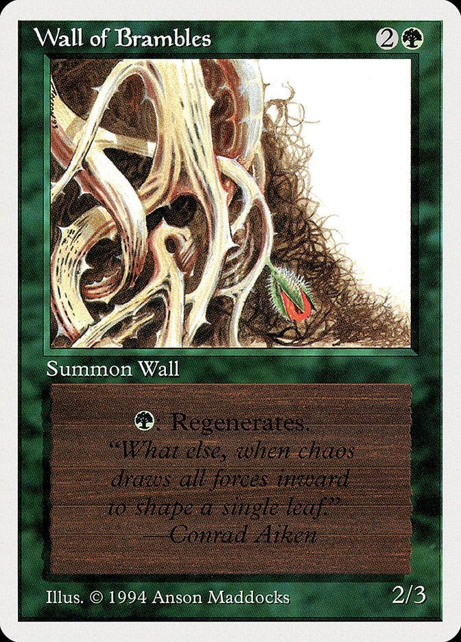Wall of Brambles [Summer Magic / Edgar] | Jomio and Rueliete's Cards and Comics