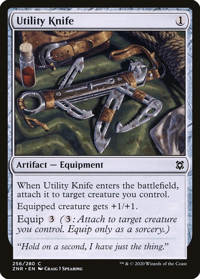 Utility Knife [Zendikar Rising] | Jomio and Rueliete's Cards and Comics