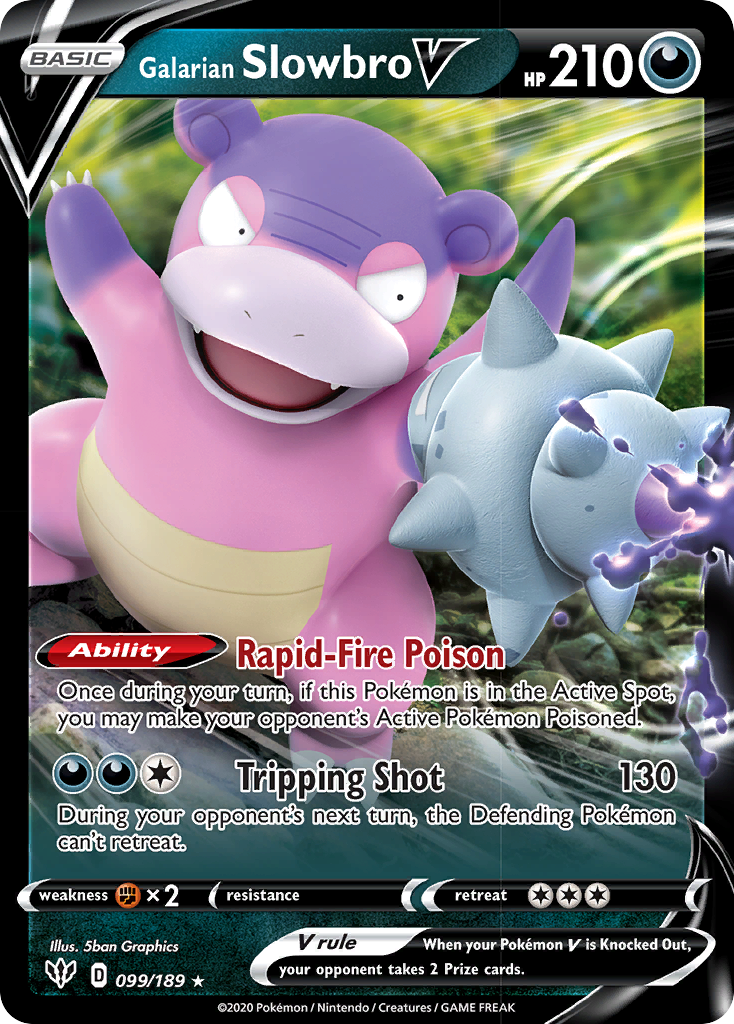 Galarian Slowbro V (099/189) [Sword & Shield: Darkness Ablaze] | Jomio and Rueliete's Cards and Comics