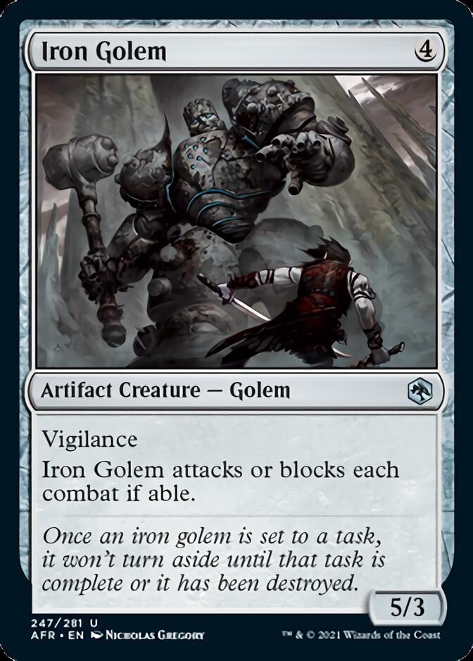 Iron Golem [Dungeons & Dragons: Adventures in the Forgotten Realms] | Jomio and Rueliete's Cards and Comics