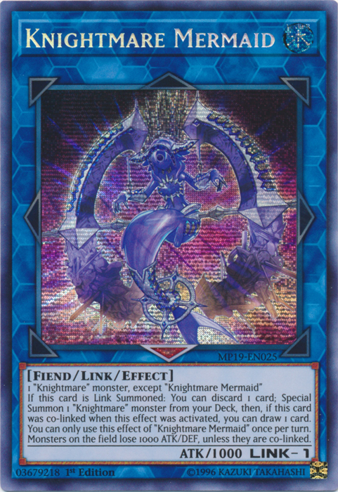 Knightmare Mermaid [MP19-EN025] Prismatic Secret Rare | Jomio and Rueliete's Cards and Comics