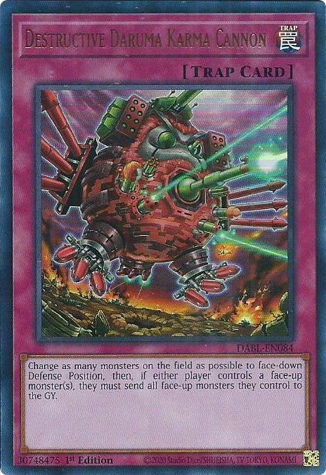 Destructive Daruma Karma Cannon [DABL-EN084] Ultra Rare | Jomio and Rueliete's Cards and Comics