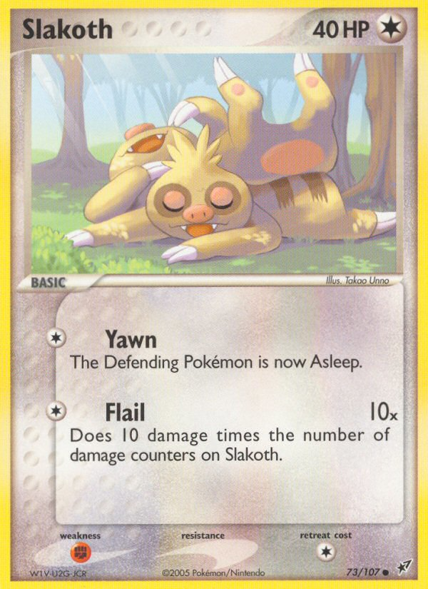 Slakoth (73/107) [EX: Deoxys] | Jomio and Rueliete's Cards and Comics
