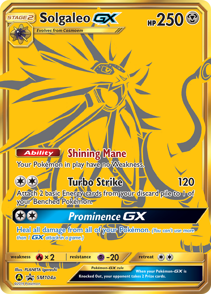 Solgaleo GX (SM104a) [Sun & Moon: Black Star Promos] | Jomio and Rueliete's Cards and Comics