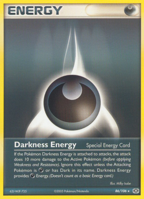 Darkness Energy (86/106) [EX: Emerald] | Jomio and Rueliete's Cards and Comics