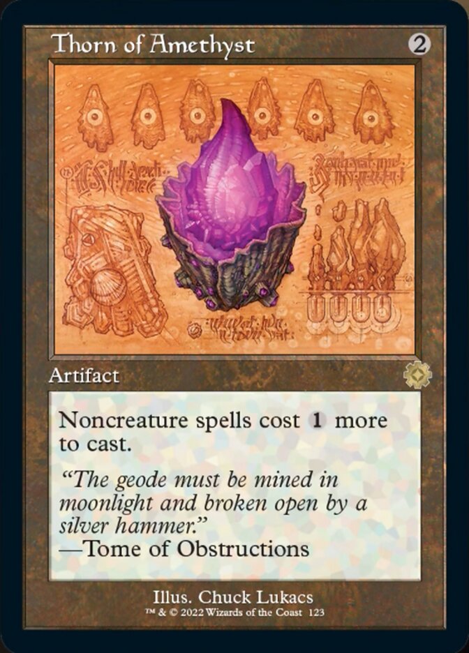 Thorn of Amethyst (Retro Schematic) [The Brothers' War Retro Artifacts] | Jomio and Rueliete's Cards and Comics