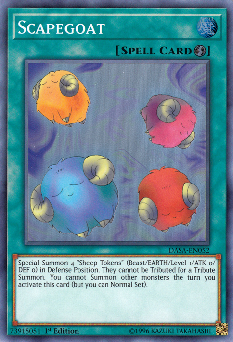 Scapegoat [DASA-EN052] Super Rare | Jomio and Rueliete's Cards and Comics