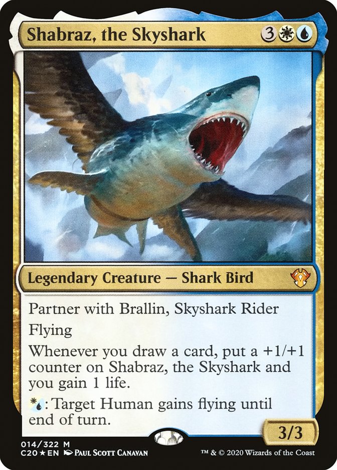 Shabraz, the Skyshark [Commander 2020] | Jomio and Rueliete's Cards and Comics