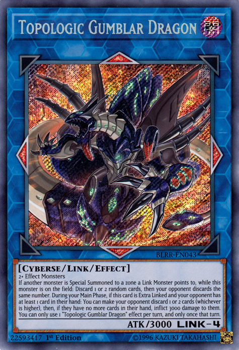 Topologic Gumblar Dragon [BLRR-EN043] Secret Rare | Jomio and Rueliete's Cards and Comics