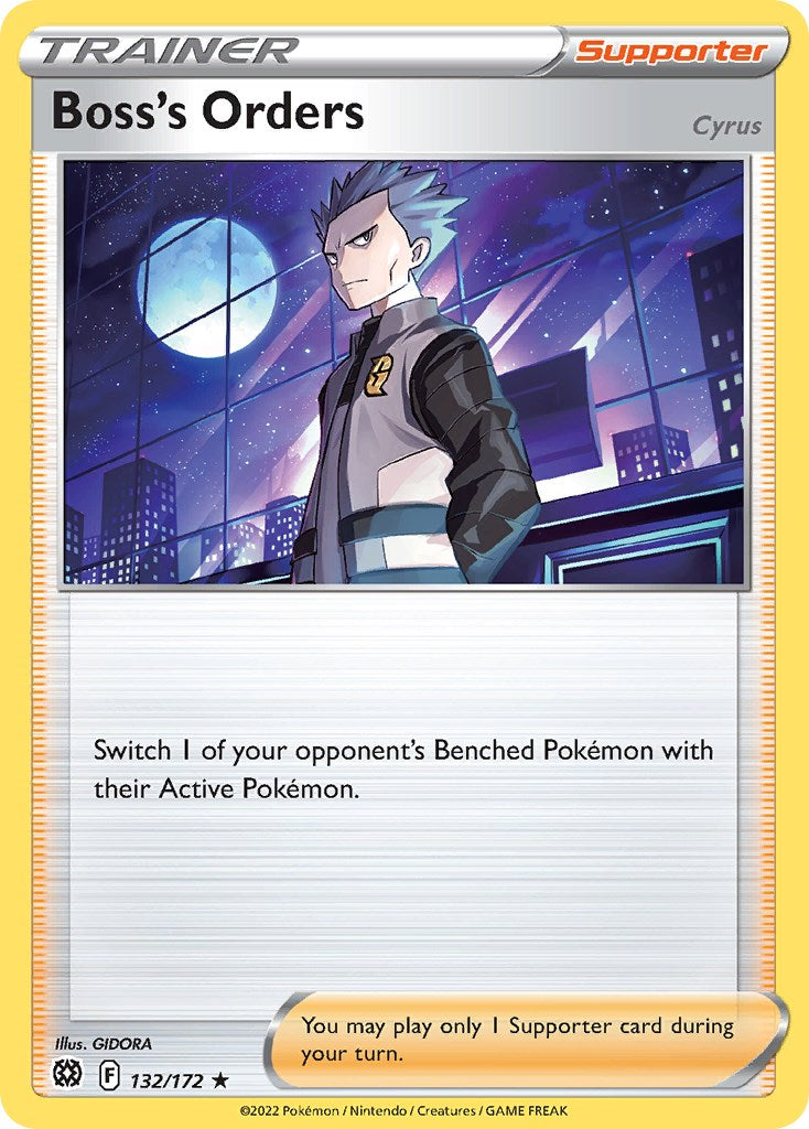 Boss's Orders (132/172) (Cosmos Foil) [Sword & Shield: Brilliant Stars] | Jomio and Rueliete's Cards and Comics