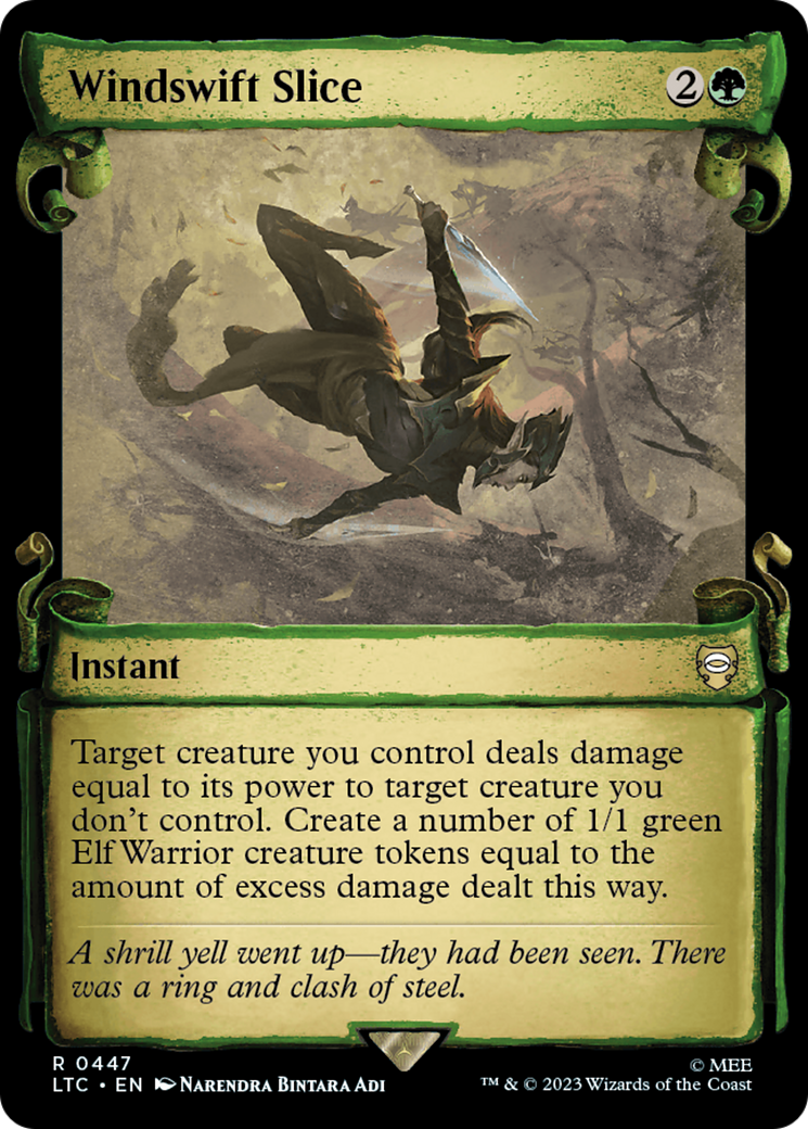 Windswift Slice [The Lord of the Rings: Tales of Middle-Earth Commander Showcase Scrolls] | Jomio and Rueliete's Cards and Comics