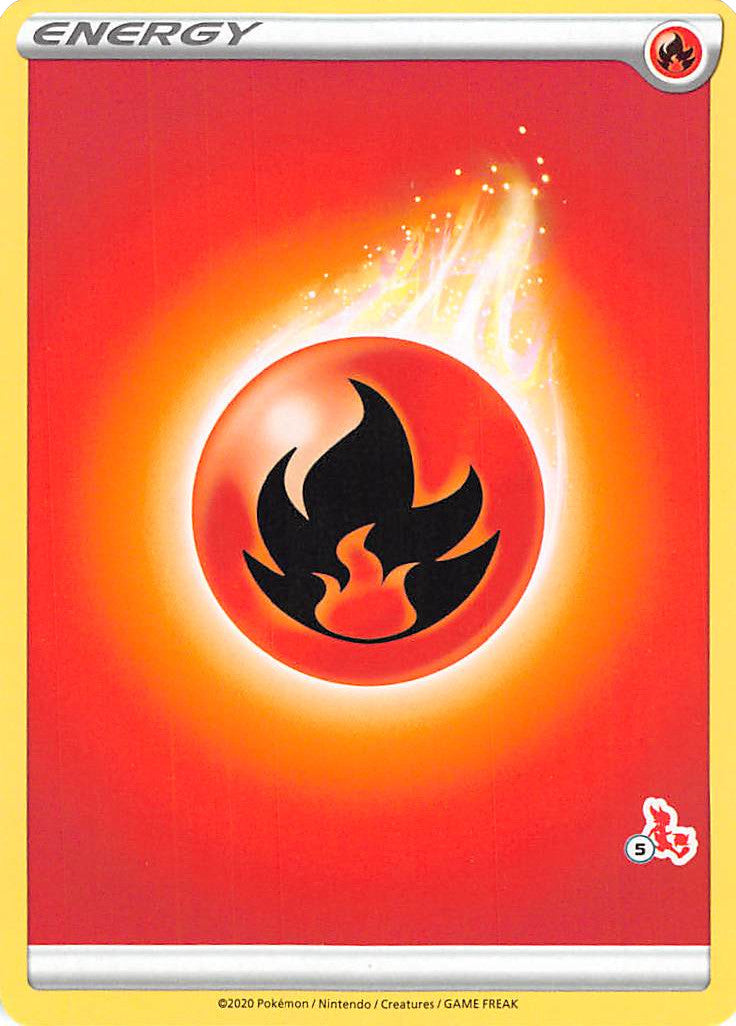 Fire Energy (Cinderace Stamp #5) [Battle Academy 2022] | Jomio and Rueliete's Cards and Comics