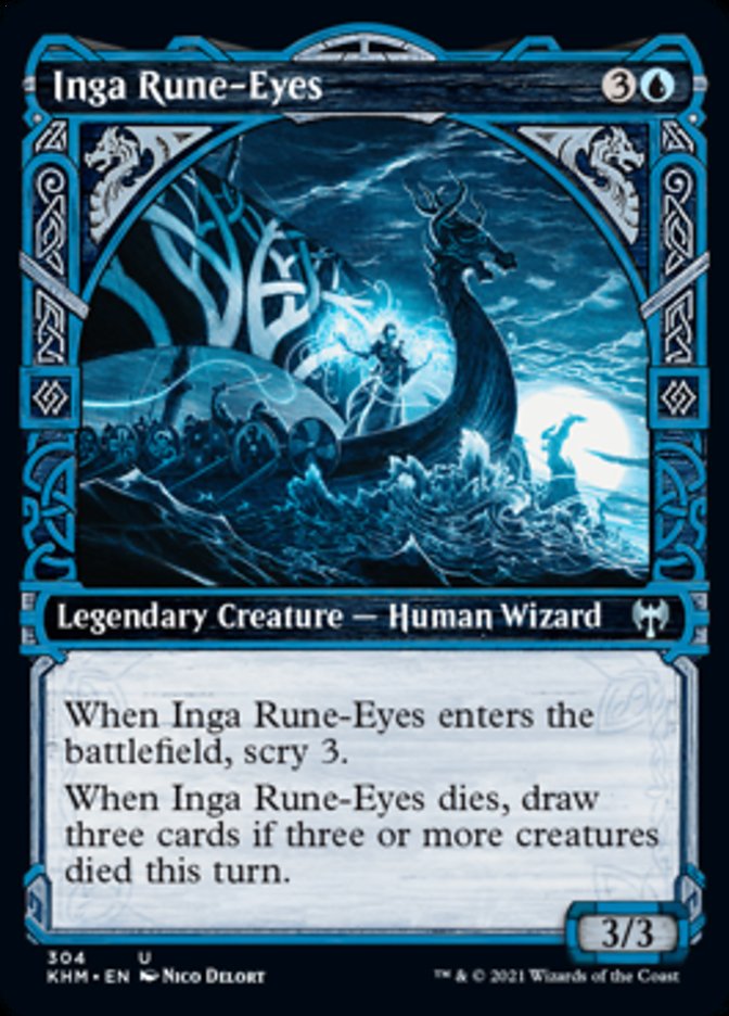 Inga Rune-Eyes (Showcase) [Kaldheim] | Jomio and Rueliete's Cards and Comics