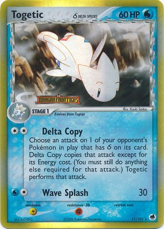 Togetic (11/101) (Delta Species) (Stamped) [EX: Dragon Frontiers] | Jomio and Rueliete's Cards and Comics