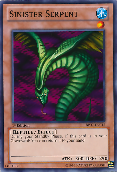Sinister Serpent [BP02-EN015] Mosaic Rare | Jomio and Rueliete's Cards and Comics