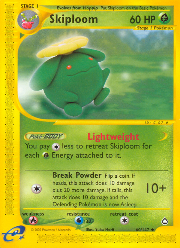 Skiploom (60/147) [Aquapolis] | Jomio and Rueliete's Cards and Comics