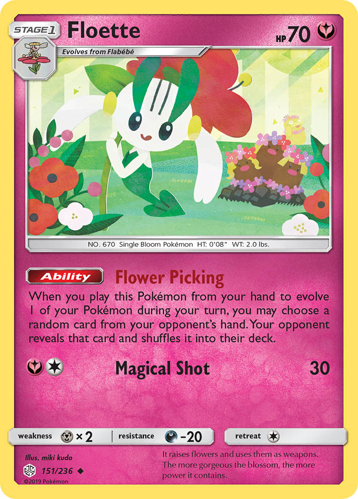 Floette (151/236) [Sun & Moon: Cosmic Eclipse] | Jomio and Rueliete's Cards and Comics