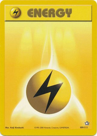 Lightning Energy (109/111) [Neo Genesis Unlimited] | Jomio and Rueliete's Cards and Comics