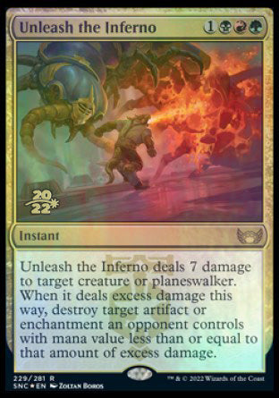 Unleash the Inferno [Streets of New Capenna Prerelease Promos] | Jomio and Rueliete's Cards and Comics