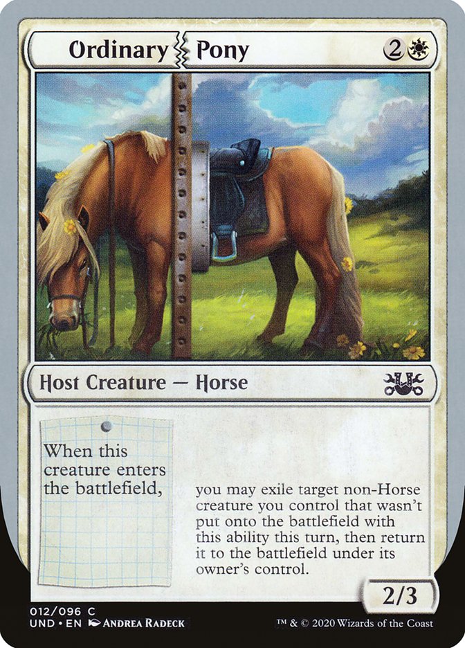 Ordinary Pony [Unsanctioned] | Jomio and Rueliete's Cards and Comics