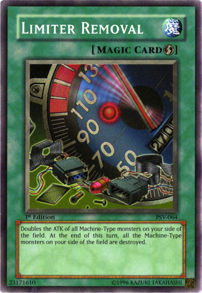 Limiter Removal [PSV-064] Super Rare | Jomio and Rueliete's Cards and Comics