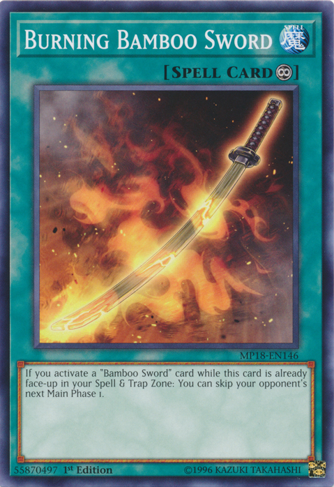 Burning Bamboo Sword [MP18-EN146] Short Print | Jomio and Rueliete's Cards and Comics